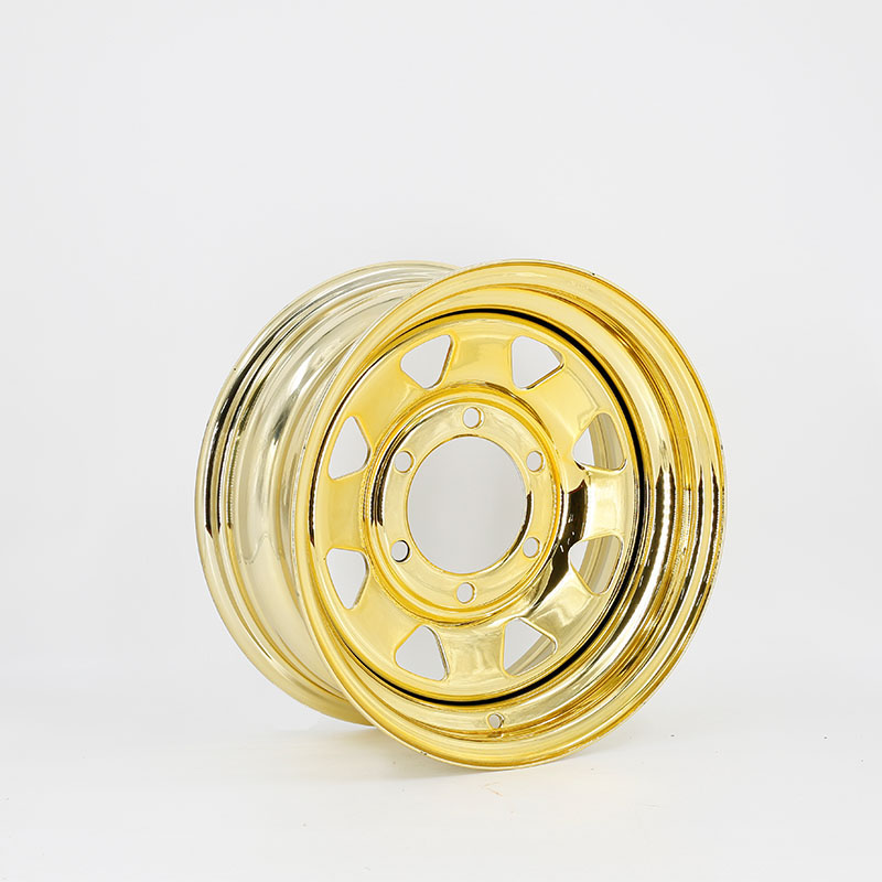 WATER TRANSFER PRINTING 8 SPOKE WHEEL  YELLOW COLOR 